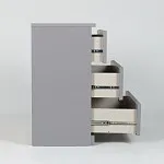 Комод Варма, 3 ящика, 80х78х40 см, эмаль серая | изображение 13
