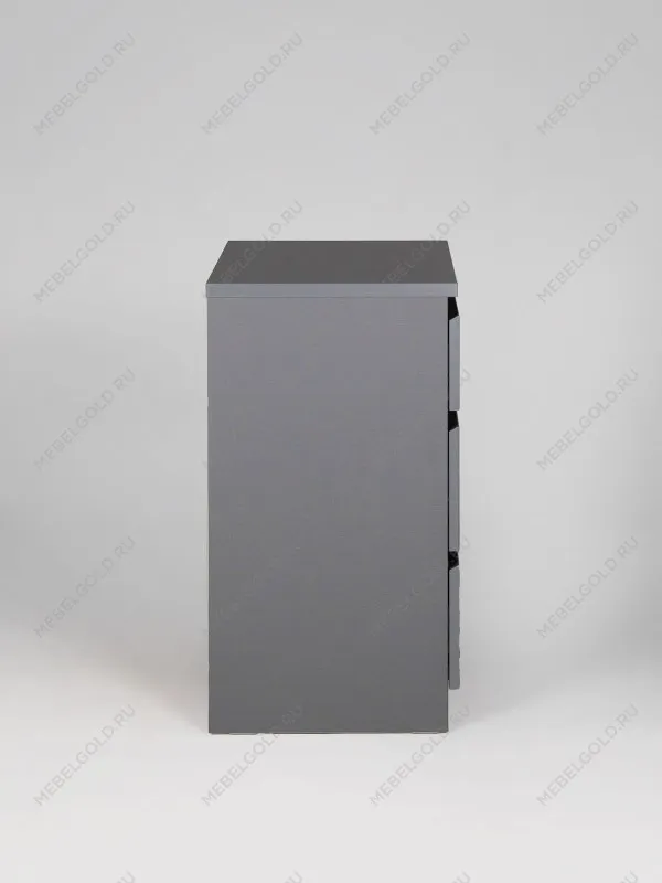 Комод Кастор, 3 ящика, 65х40х71 см, серый | изображение 13