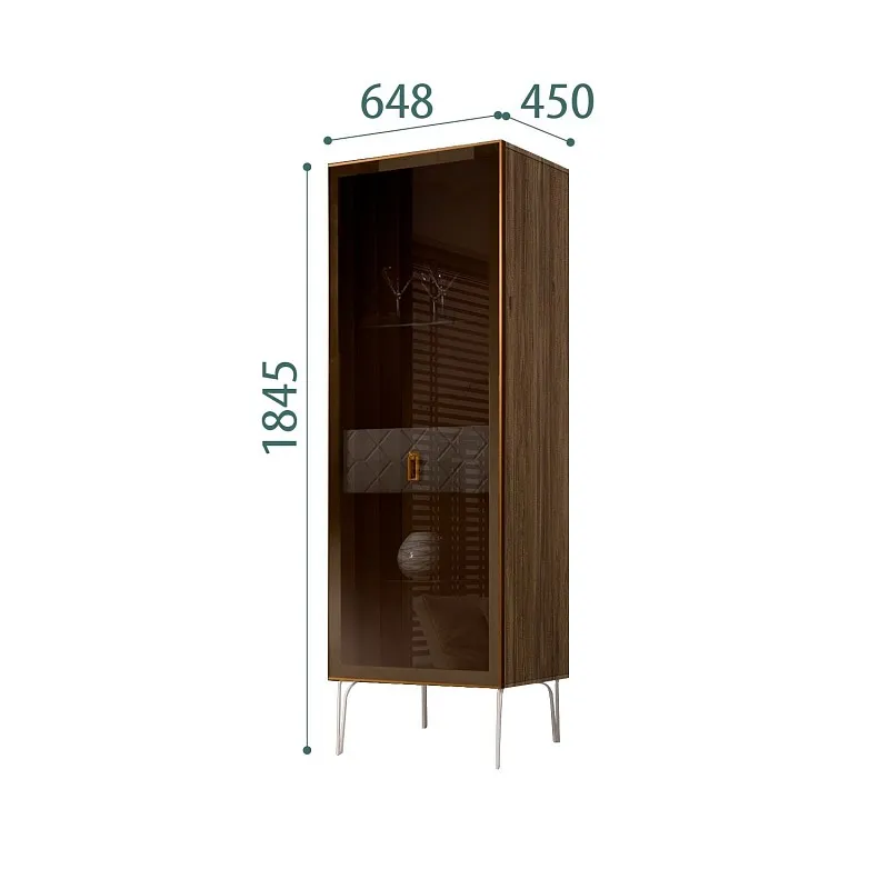 Витрина Bogemia Woodline Fa (Шелк/Золото) БМВ1-1С
