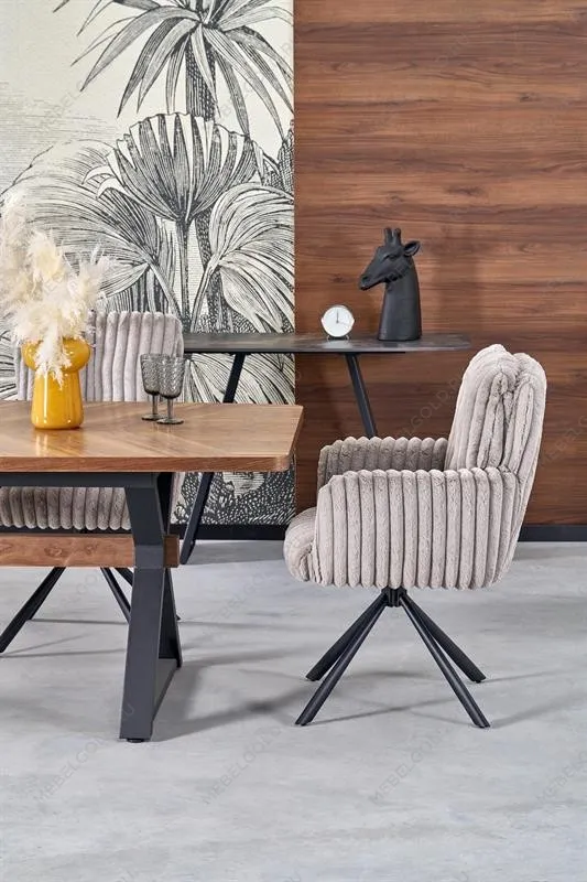 Стол обеденный Halmar BARON 200 (орех/черный) | изображение 6