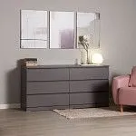 МАЛЬМ / VARMA Комод ИКЕА / IKEA 6D 160х77х40, серый | изображение 5