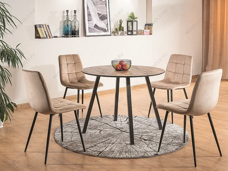 Стул кухонный Signal MILA MATT VELVET (черный) | изображение 2