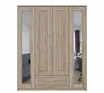 БРИМНЭС / СИРИУС Шкаф ИКЕА / IKEA комбинированный 4 двери и 1 ящик сонома (с 2 зеркалами) | изображение 1