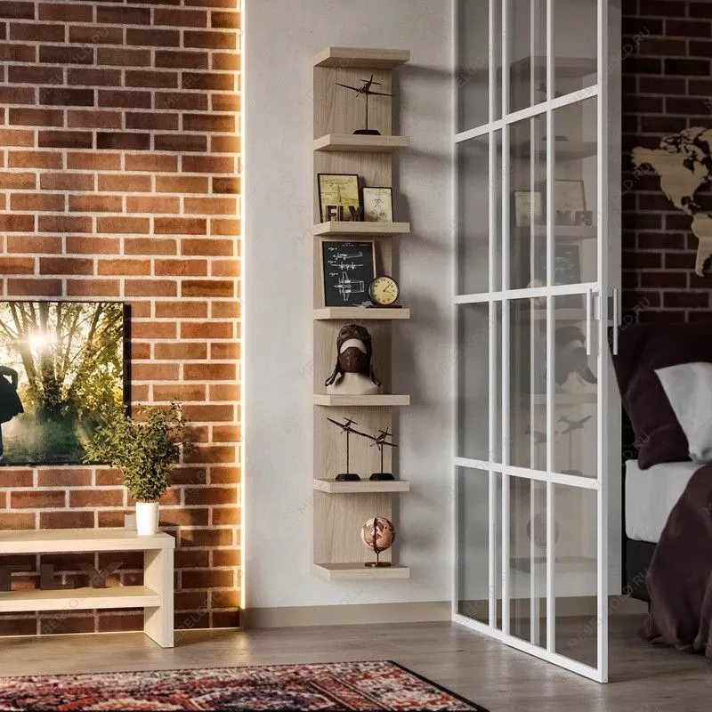 КАЛЛАКС / ФОРА Полка настенная ИКЕА / IKEA 190Е, дуб беленый | изображение 4