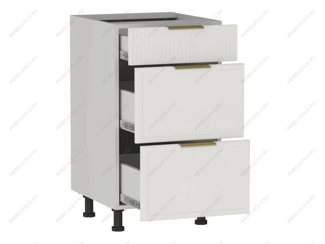 Стол с ящиками СЯ-45 (140/284), Берта (450*528*820) Экокожа Белый, 25322 | изображение 1