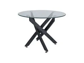 Стол журнальный Signal AGIS A (прозрачный/черный)