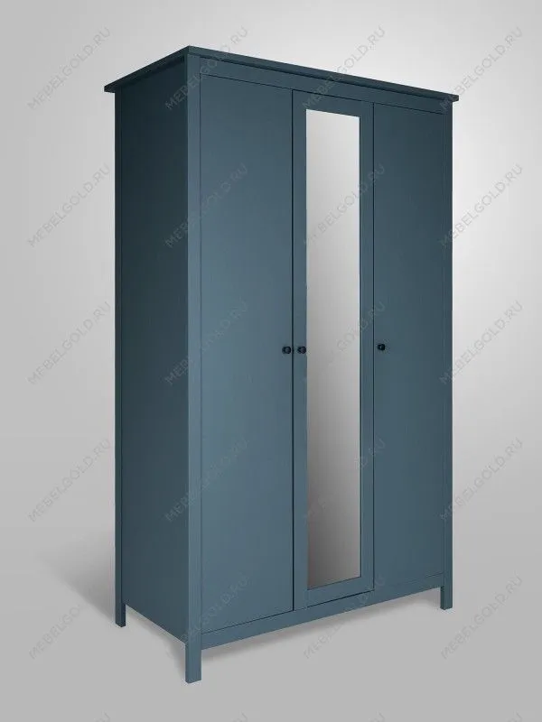 Шкаф распашной Сага, 3 двери, 132х64х215 см, темно-бирюзовый | изображение 7