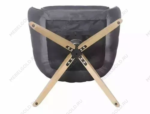 Стул кухонный Signal AZALIA D Velvet Bluvel 40 поворотный (темно-бежевый/дуб) | изображение 5