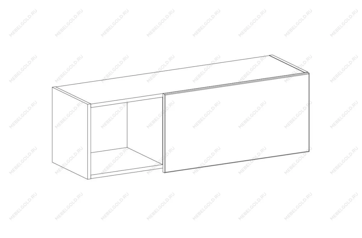 Полка навесная Джаггер 1DN | изображение 1