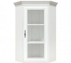 Шкаф верхний с витриной Кентаки NADN1W белый - Выставка Лобня