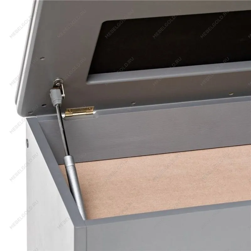 Обувница Патриция (Серый ясень / ткань V 19, каретная стяжка) | изображение 4