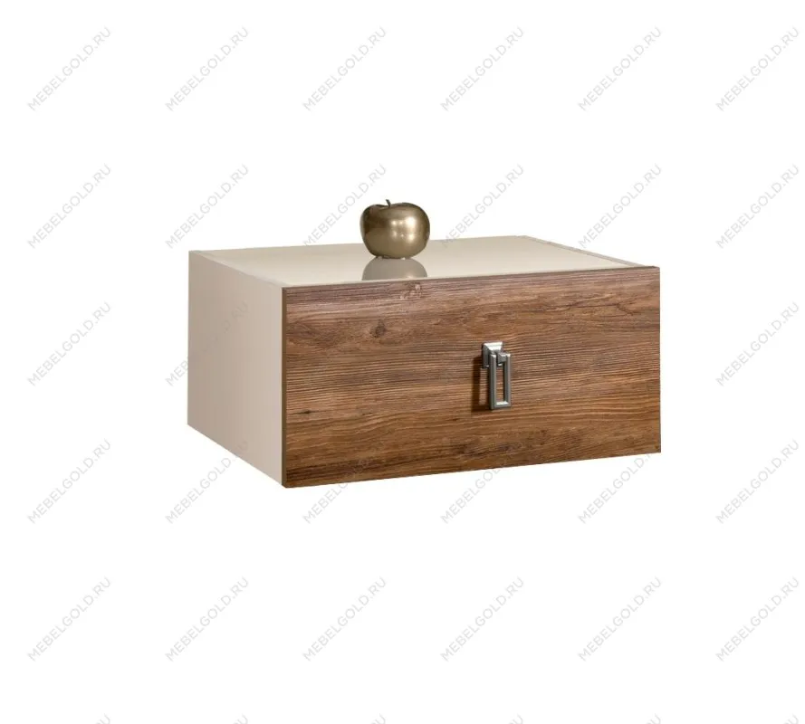 Тумба прикроватная Bogemia Fly Wood Fa (Слоновая кость) (Lakobel/Хром) БМТП-1
