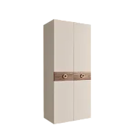 Шкаф 2-х дверный Bogemia Wood Fi (Слоновая кость/Золото) БМШ2/2(Wo)