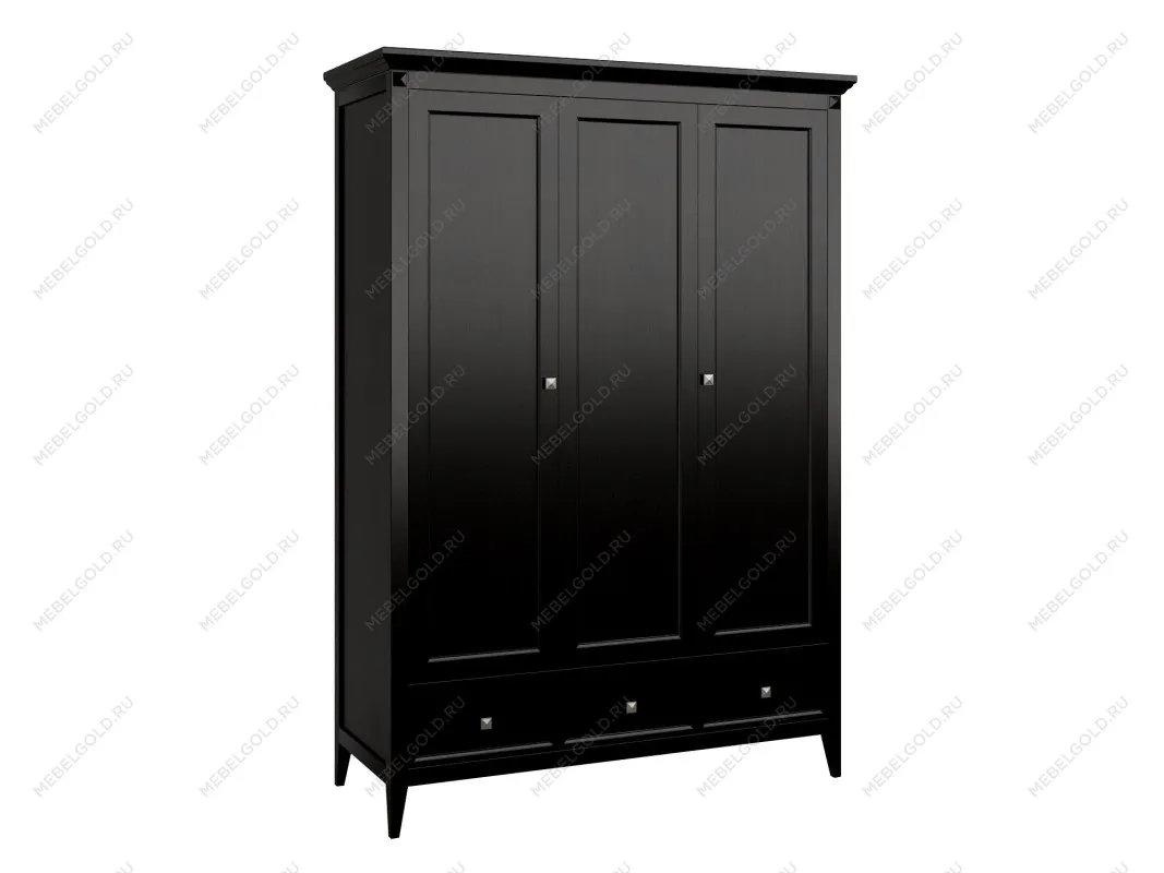 Шкаф трехстворчатый Manhattan (Черный) | изображение 1