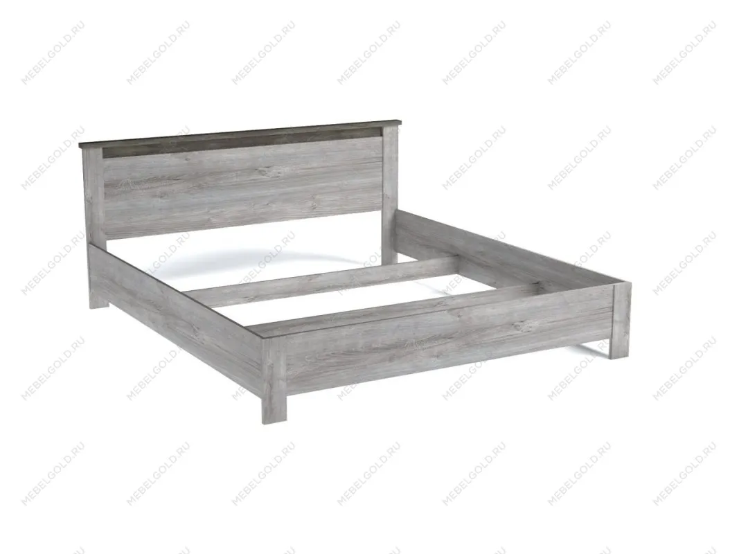 Кровать (каркас) 1800, Денвер (1868*2077*860) Риббек серый, 11708 | изображение 1