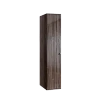 Шкаф 1-но дверный Римини (Орех империя/Серебро) РМШ2/1