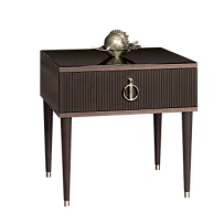 Тумба прикроватная Римини СОЛО (Орех империя/Серебро) РМТП-1(s)