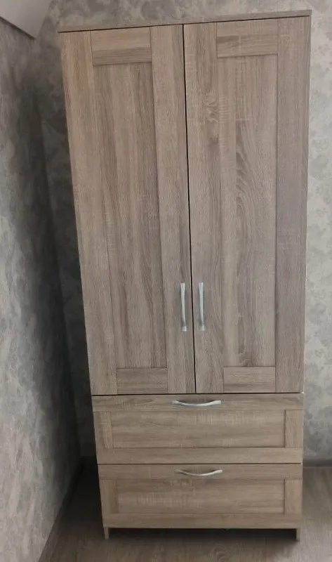 м. Марьина Роща - БРИМНЭС / СИРИУС Шкаф ИКЕА / IKEA для одежды 2 двери и 1 ящик сонома | изображение 6