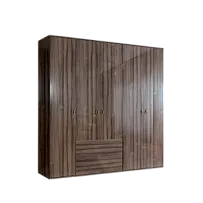 Шкаф 5-ти дверный с ящиками Римини (Орех империя/Золото) РМШ2/51