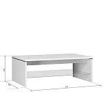 Стол журнальный Ацтека LAW/4/11 белый | изображение 1