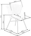 Стул кухонный Halmar K459 (бежевый/черный) | изображение 10