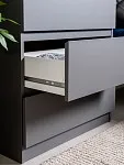 Комод Кастор, 3 ящика, 65х40х71 см, серый | изображение 3