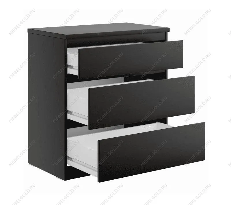 КАСТОР (KULLEN) комод ИКЕА / IKEA 3 ящика Дуб Венге | изображение 2