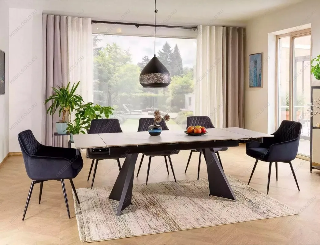 Стул кухонный Signal MARLO Velvet Bluvel 19 поворотный (черный/черный) | изображение 7