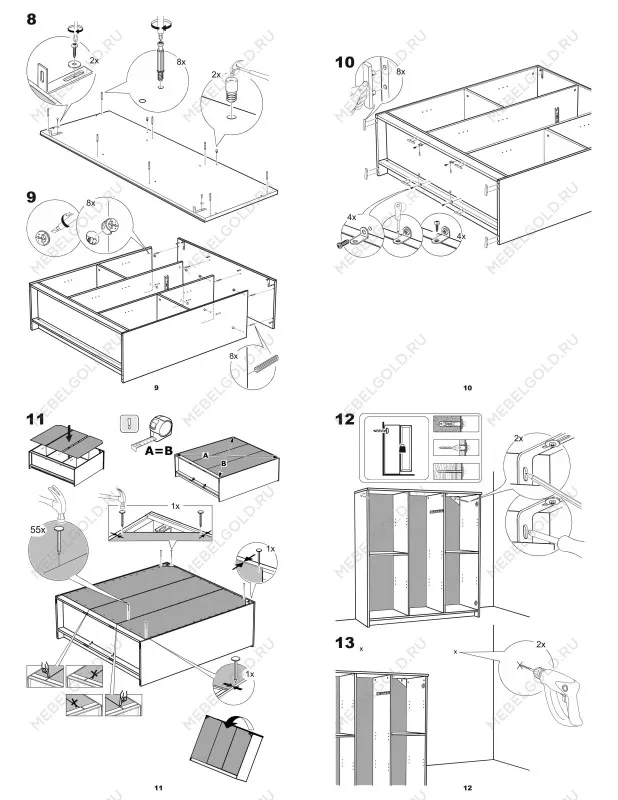 Тумба Сириус 3 двери, 1 ящик, 117х41х124 см, белая | изображение 16