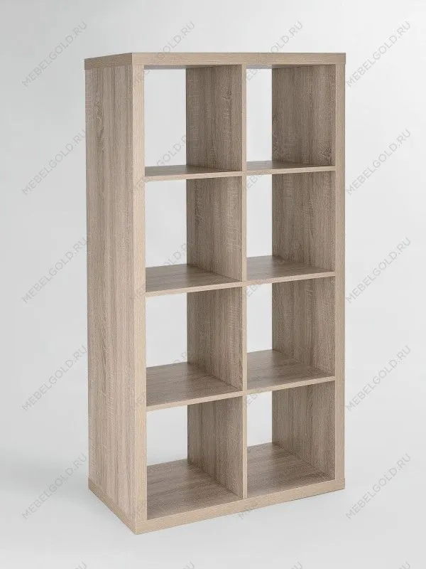 Стеллаж Фора, 8 полок, 77х147х38 см, дуб беленый | изображение 5