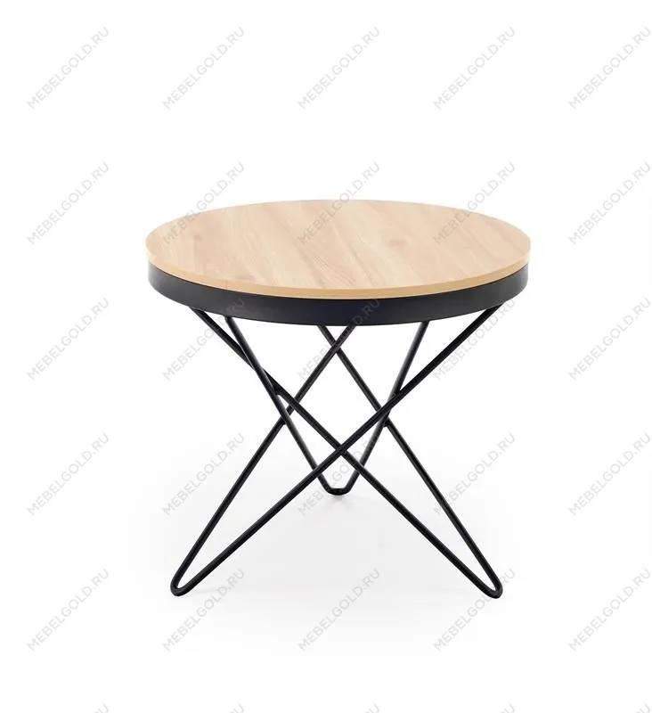 Стол журнальный Halmar LEILA (натуральный/черный) | изображение 5