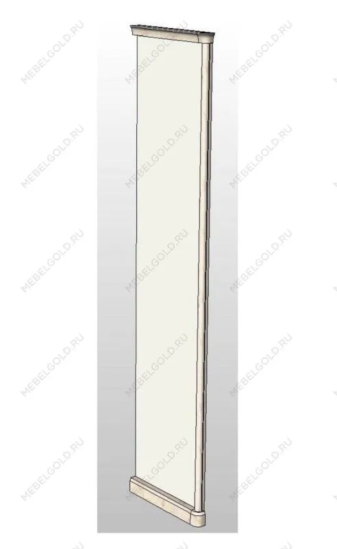 Бок шкафа правый Мишель белый матовый (детская)