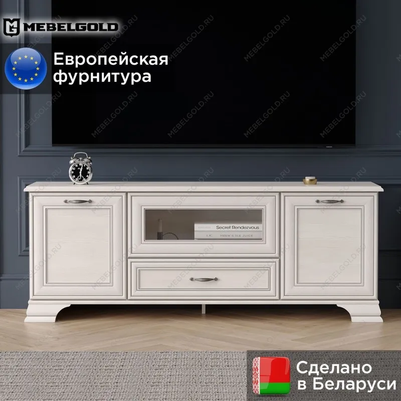 Тумба Тиффани RTV 1V2D1S вудлайн кремовый | изображение 1
