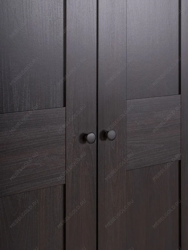 Шкаф Макс, 2 двери, 75х61х233 см, черно-коричневый, дуб венге | изображение 5