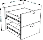 КАЛЛАКС / ФОРА Комплект двух выдвижных ящиков 4.2, цвет дуб беленый | изображение 2
