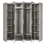 Шкаф Замира 5-дверный серый камень | изображение 5