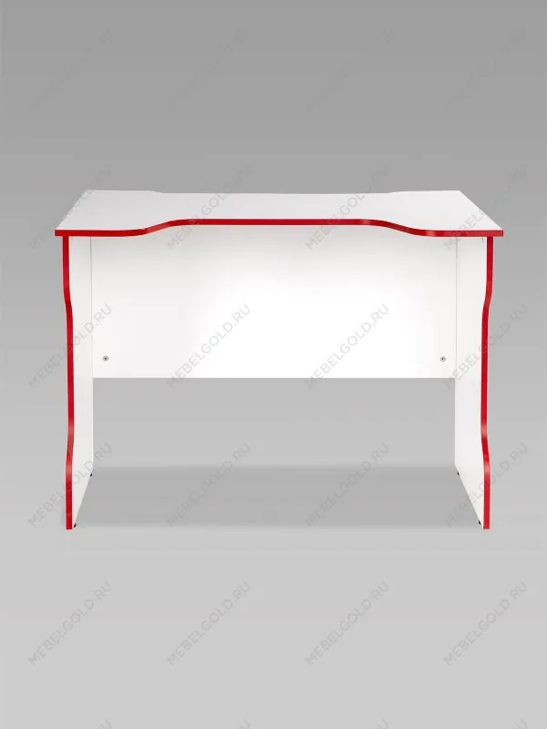 Стол компьютерный Вардиг, 100х75х82 см, белый/красный | изображение 10