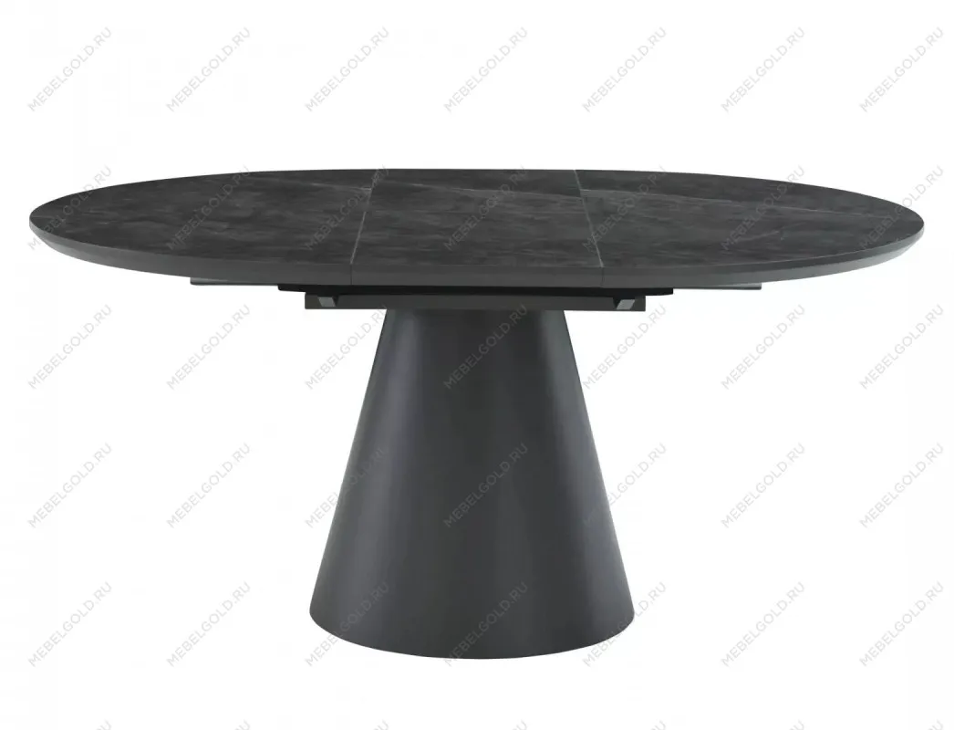 Стол обеденный Signal ANGEL II 120 (эффект серого мрамора/черный) | изображение 6