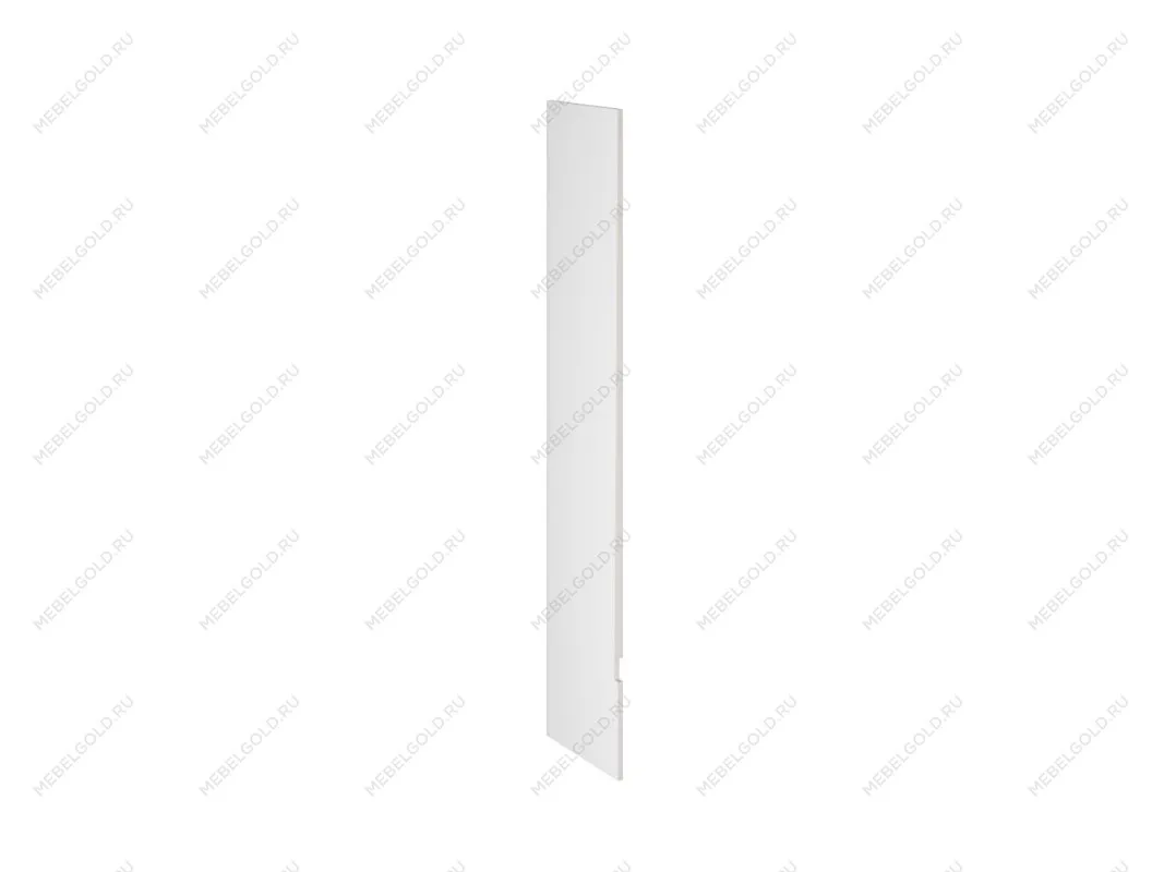 Бок замена шкафа-пенала П-1 правый, Виста (16*570*2066) Экокожа Белый, 25635