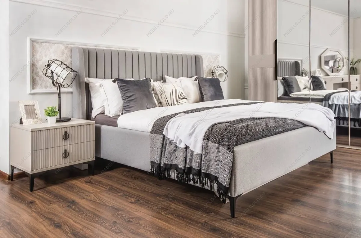 Спальня Стелла 4-дверная светло серый камень | изображение 5