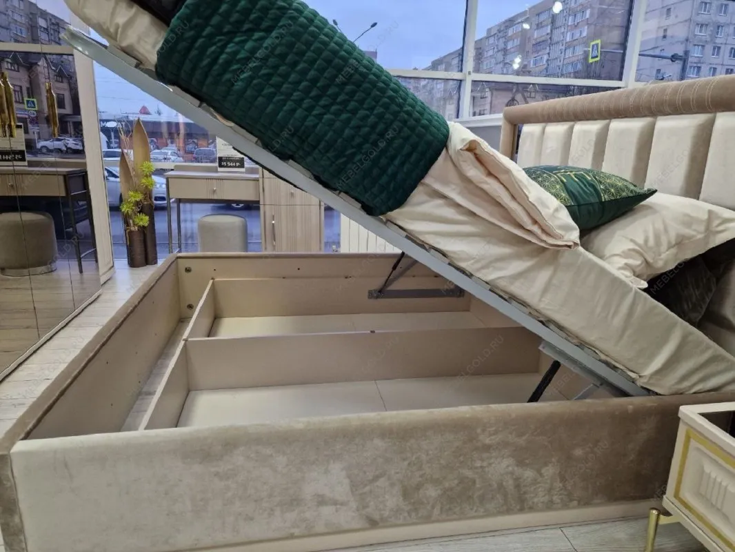 Ящик с подъемным механизмом Замира 180x200 см бежевый | изображение 4