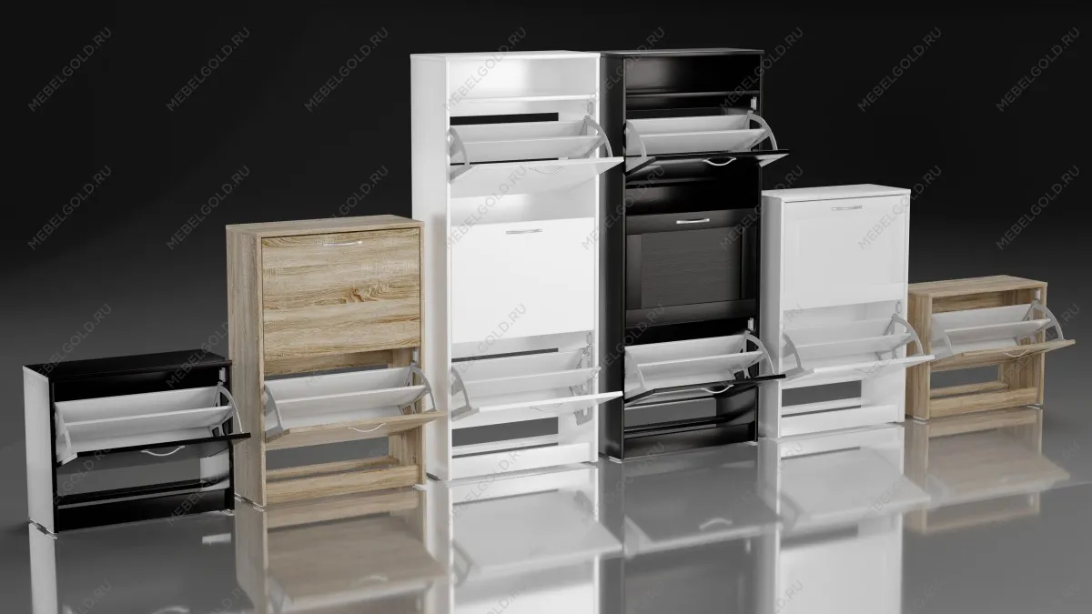 Обувница Сириус с 1 откидным ящиком, 60 х 25 х 49 см, ЛДСП, дуб сонома | изображение 10