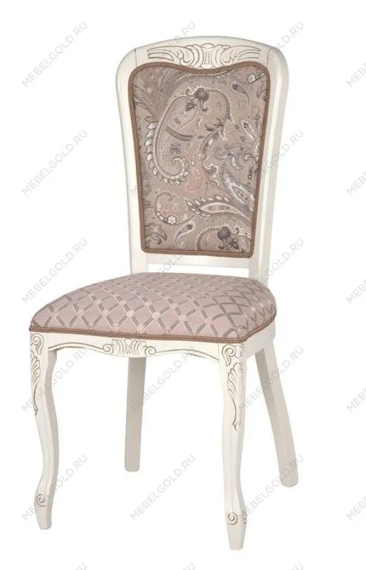 Стул Мартин (тон 308 + патина золото/ткань Афитап розовый/компаньон) | изображение 2