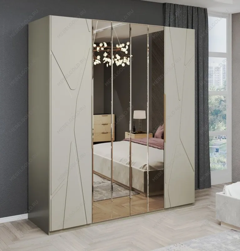 Спальня Лейла 4-дверная светло серый камень | изображение 3