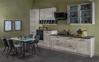 Мебель Дублин (Дуб галифакс белый) для кухни
