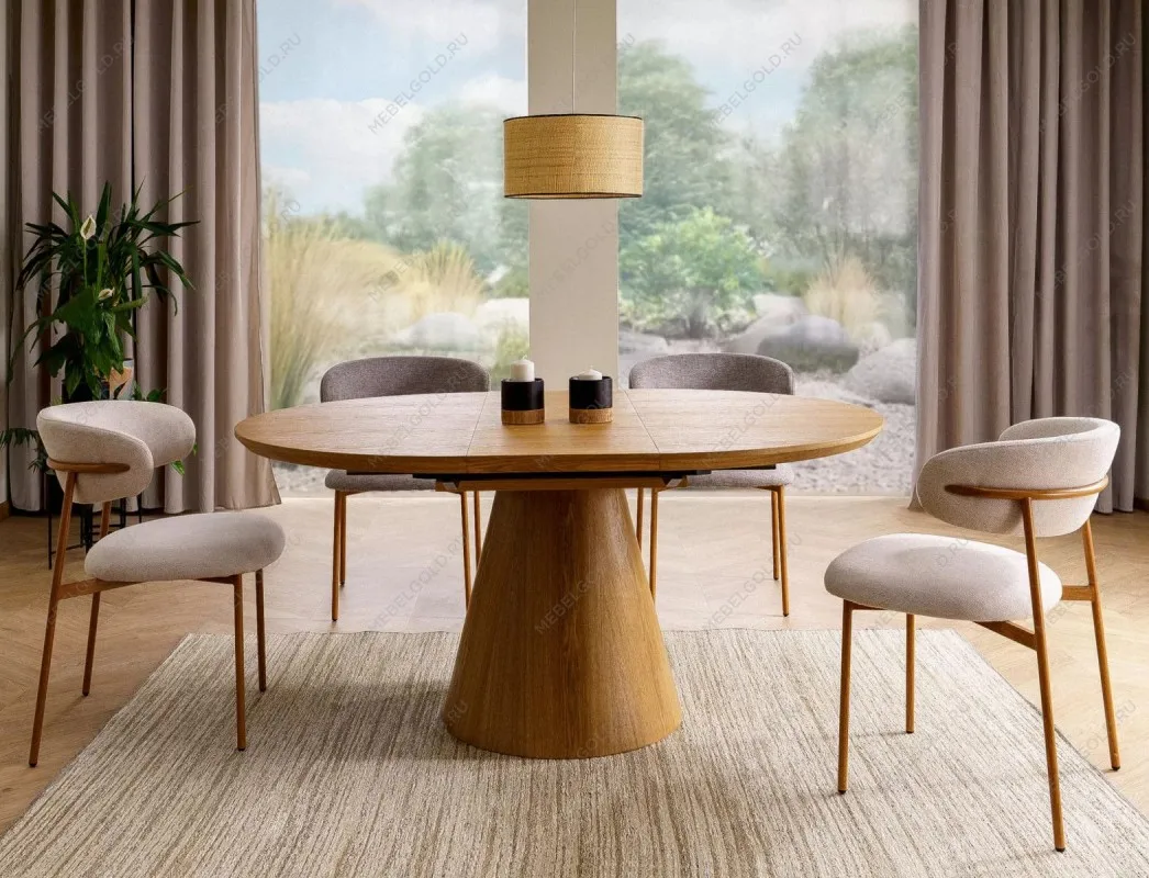 Стол обеденный Signal ANGEL II 120 (дуб/дуб) | изображение 1