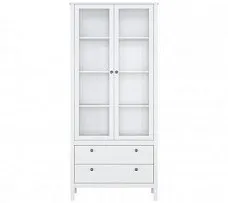 Шкаф-витрина Ева (Хельга) REG2W2S белый