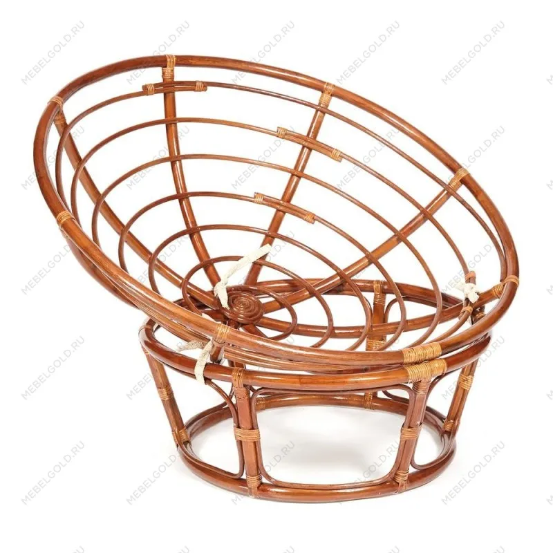 Кресло Papasan с подушкой Орех, флок | изображение 2