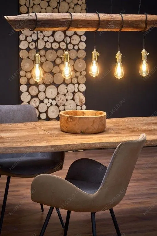 Стол обеденный Halmar DICKSON раскладной (дуб натуральный/черный) | изображение 12