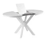 Стол Милан 900 раздвижной (белая эмаль) | изображение 2